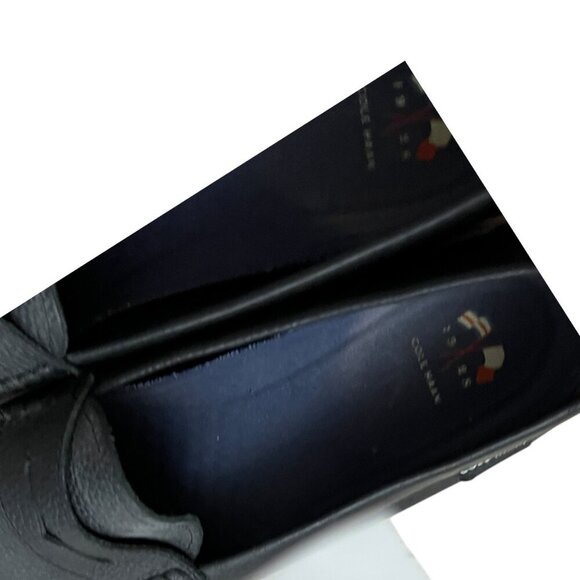 Cole Haan Black Leather Slip on Nautical Sailing Loafers Size 8.5 - Picture 7 of 7
